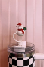 Christmas straw covers