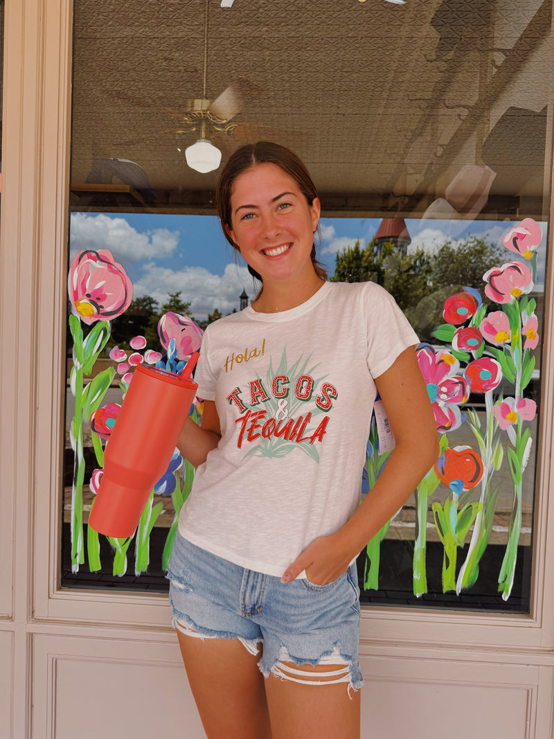 Tacos and tequila babe tee