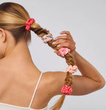 Kitsch Cherry Blossom Ruched Satin Scrunchies 5pc Set