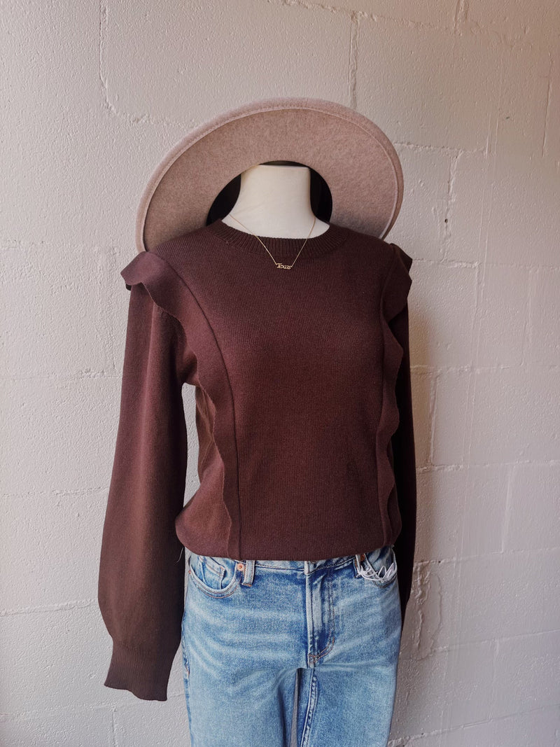Mae Ruffle Sweater