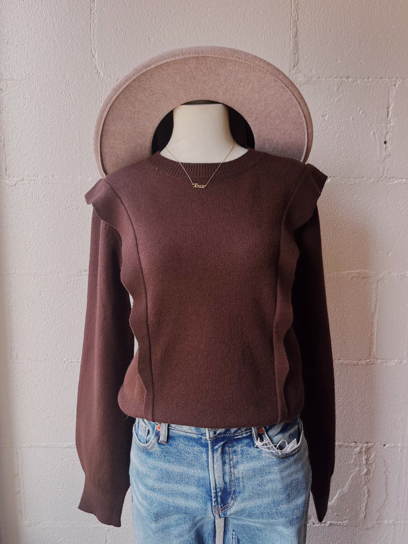 Mae Ruffle Sweater