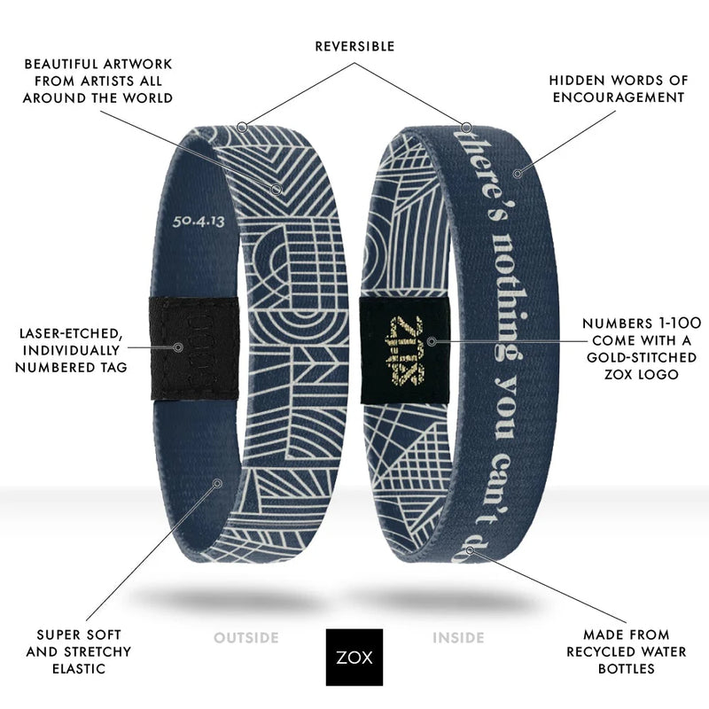 Zox There's Nothing You Can't Do Bracelet