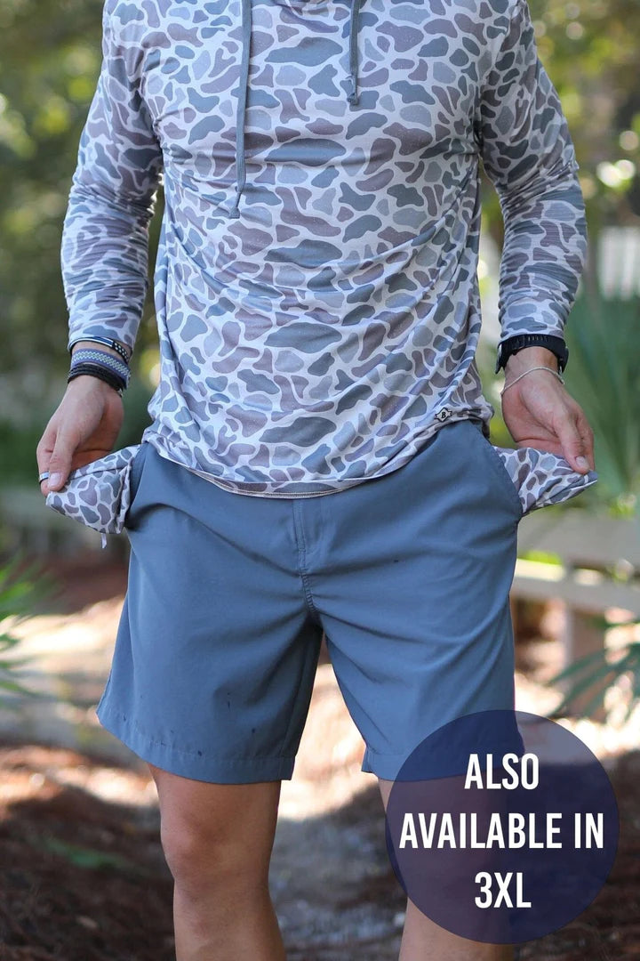River Rock Grey / Deer Camo Shorts