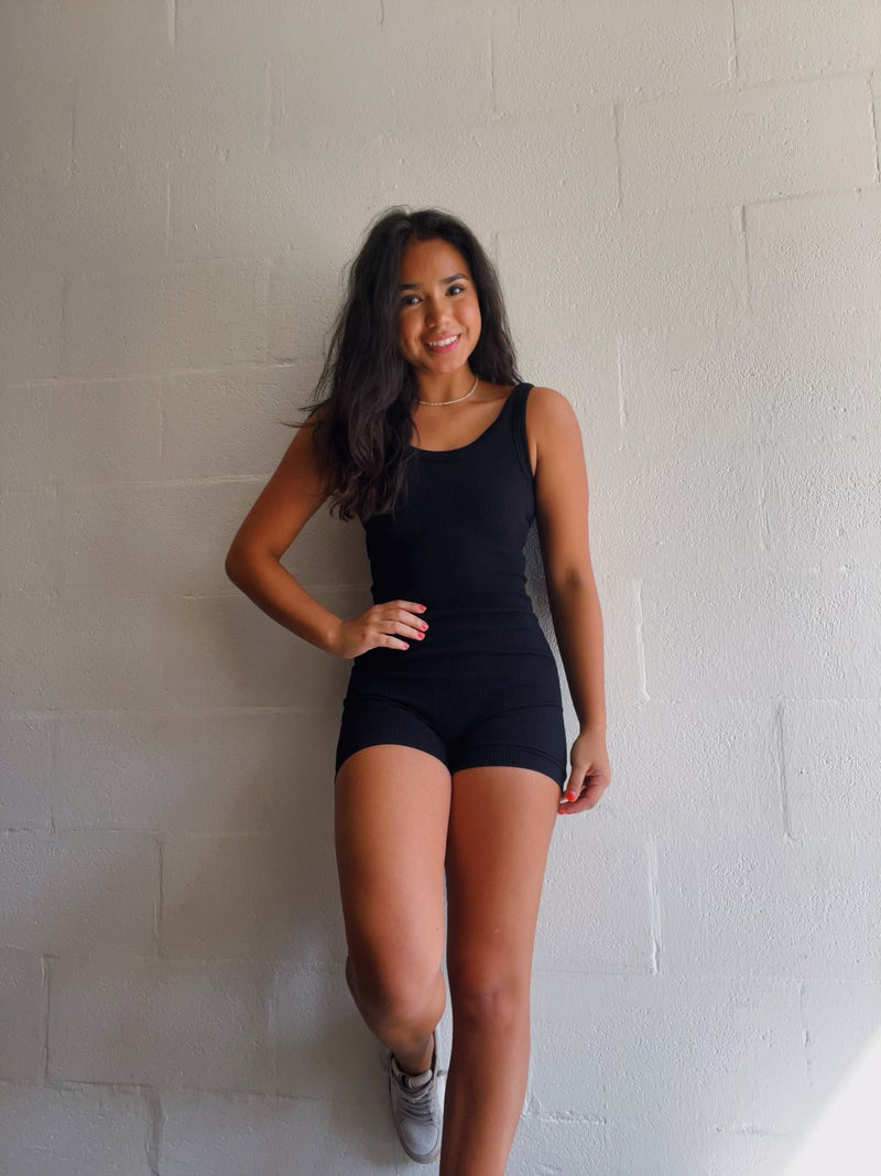 London Ribbed Romper