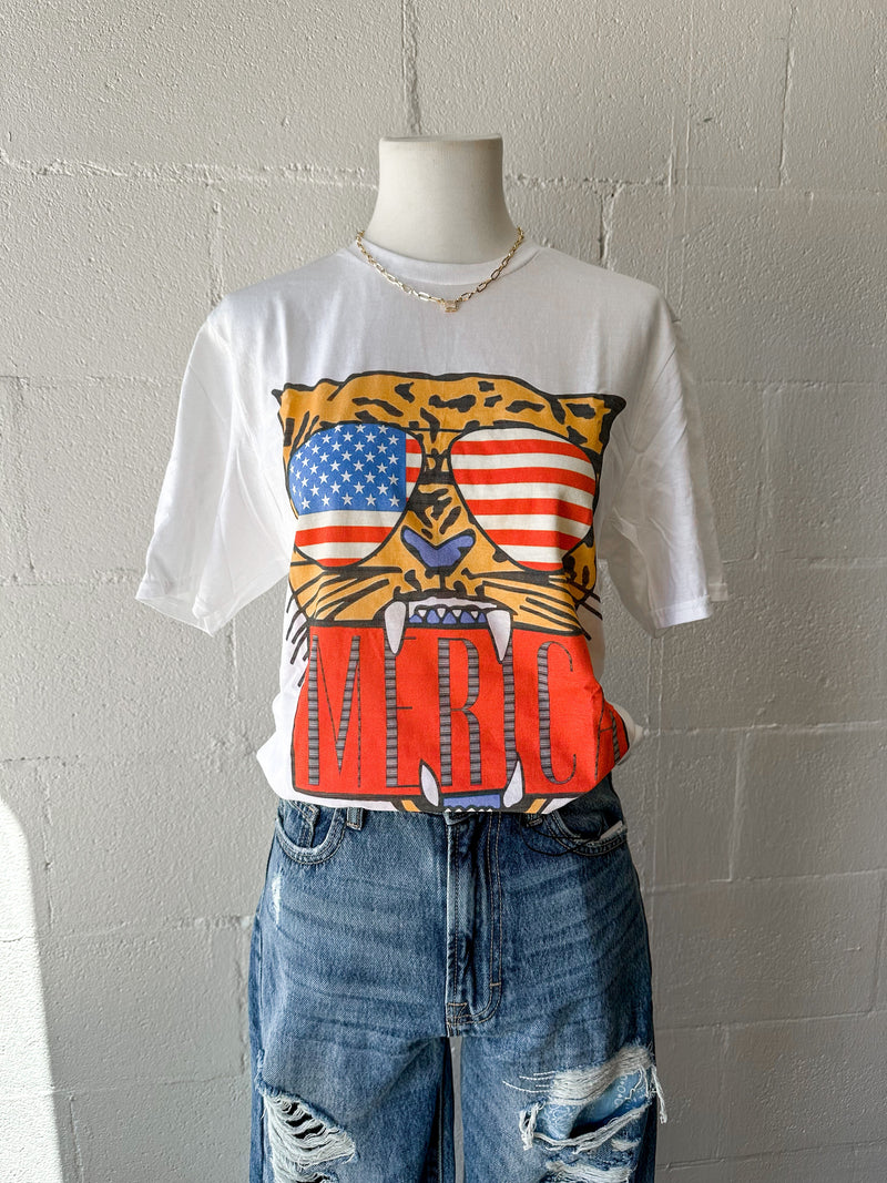 Cheetah Merica' Tee