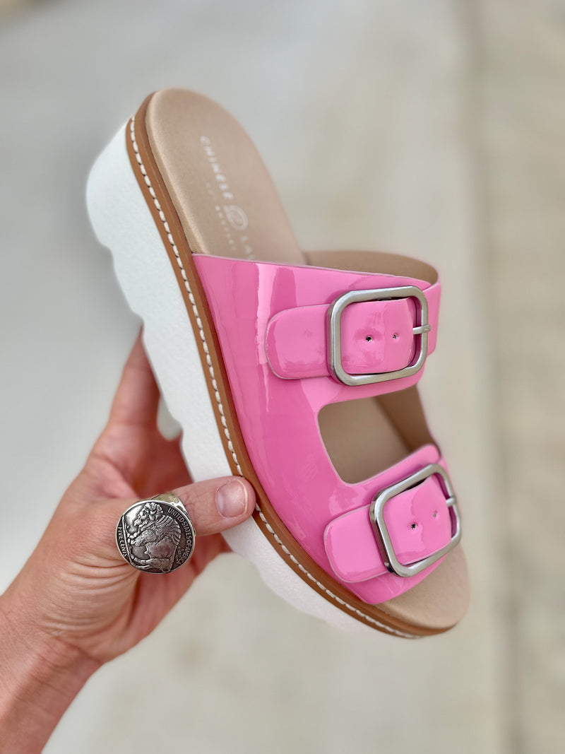 Surfs Up Pink Platform Sandal