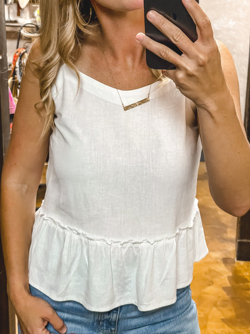 Casey Peplum Tank