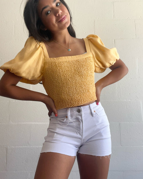 Dear John Ava White Shorts