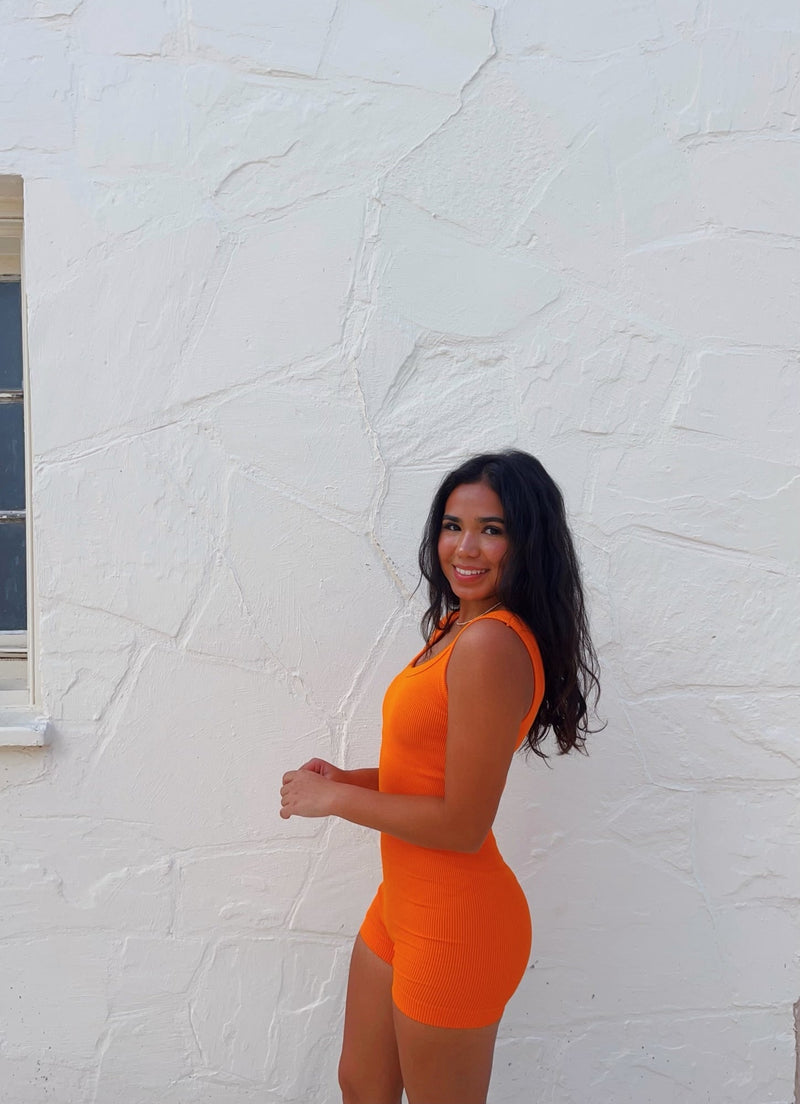London Ribbed Romper