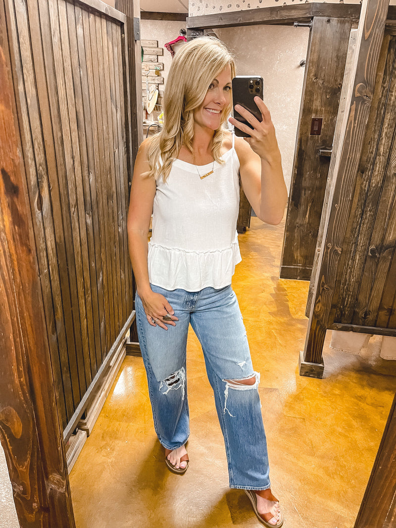 Casey Peplum Tank