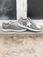 Paz Pewter Snake Sneaker
