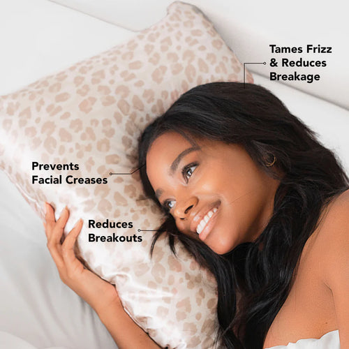 Kitsch Satin Pillowcase in Leopard