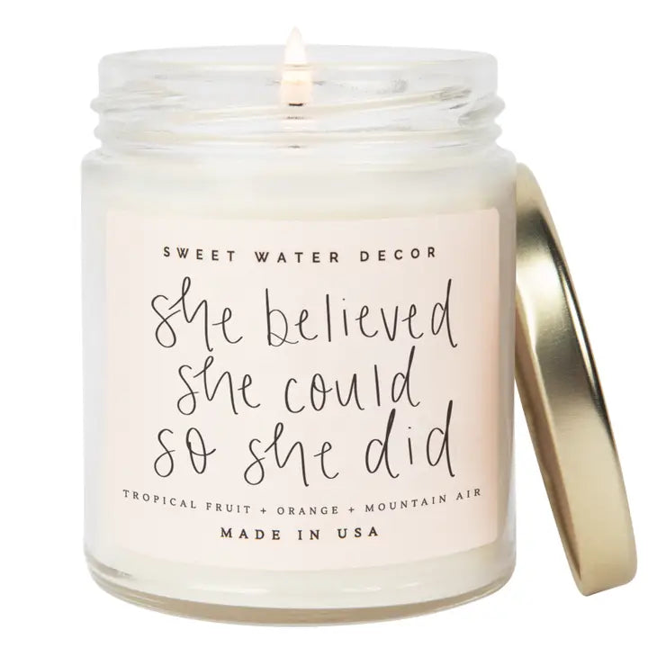 She Believed She Could Candle