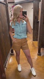 Dear John Megan Dark Tan Shorts