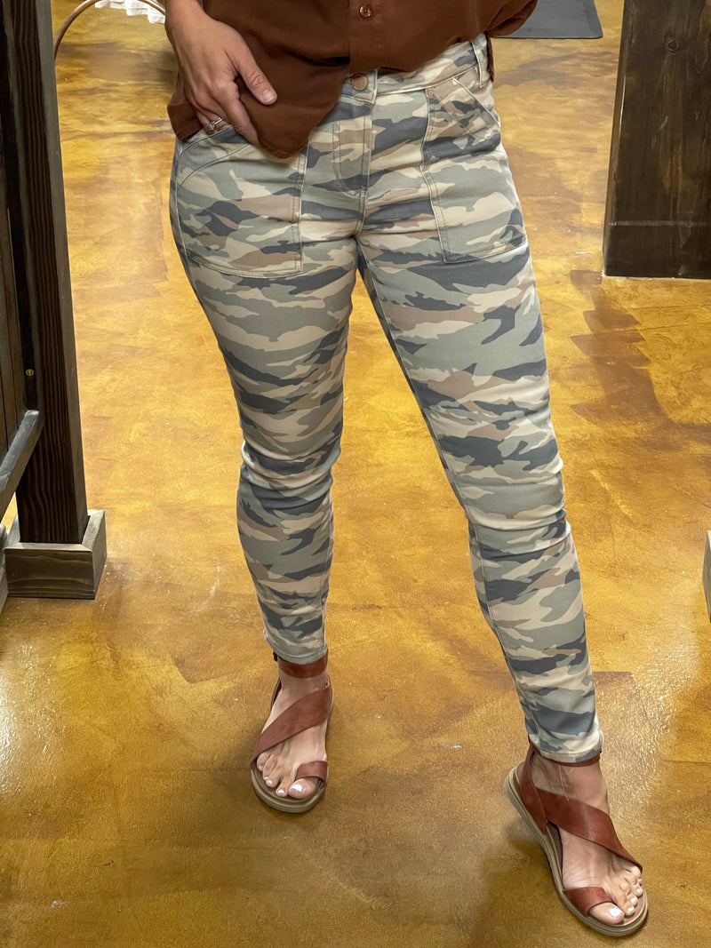 Dear John Sage Camo Gisele Jeans