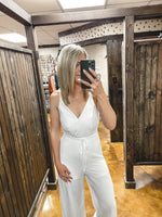 Cami Woven Surplice Jumpsuit.