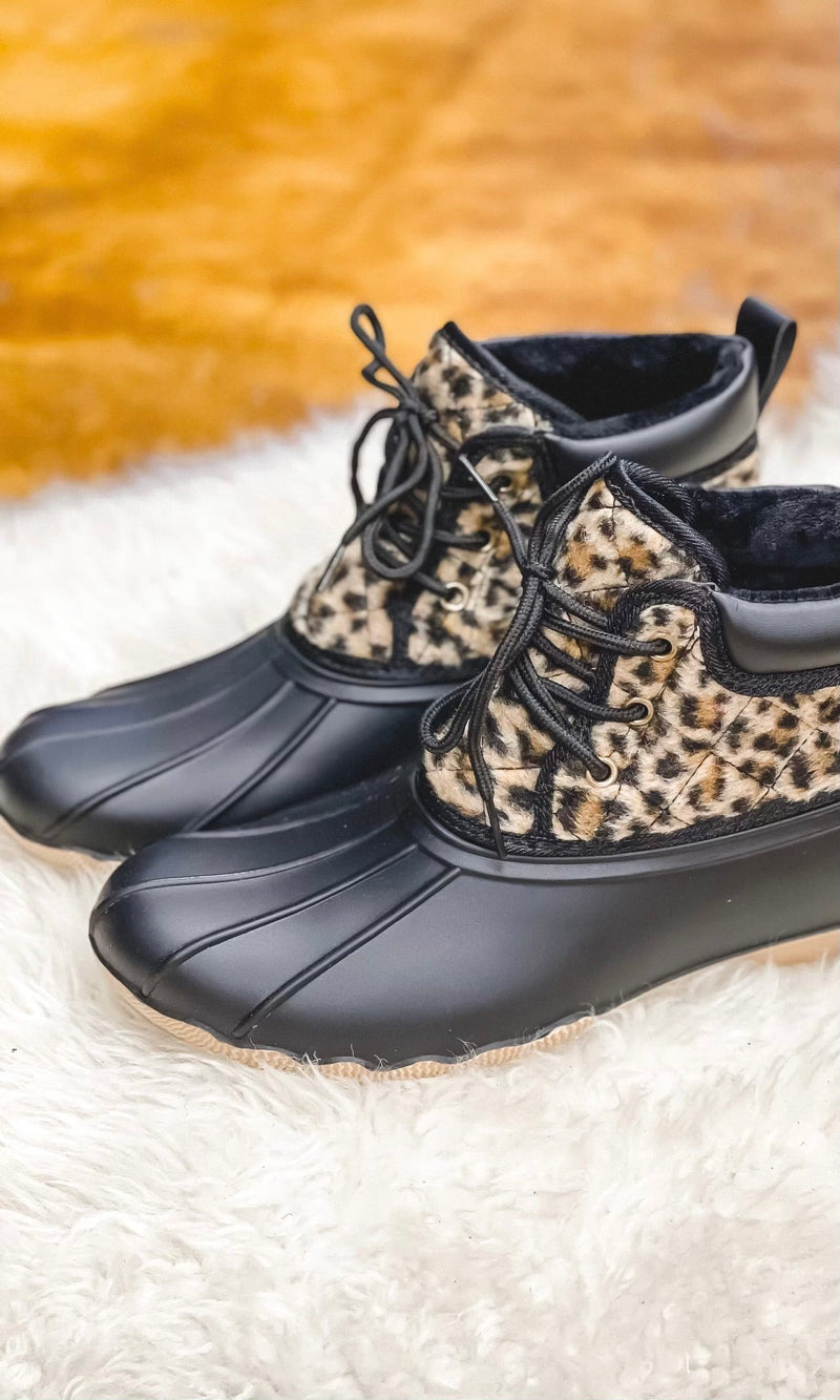 Black Quack Duck Boots.