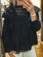 Catrina Black Lace Top