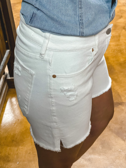 Dear John Julian Optic White Cut Offs