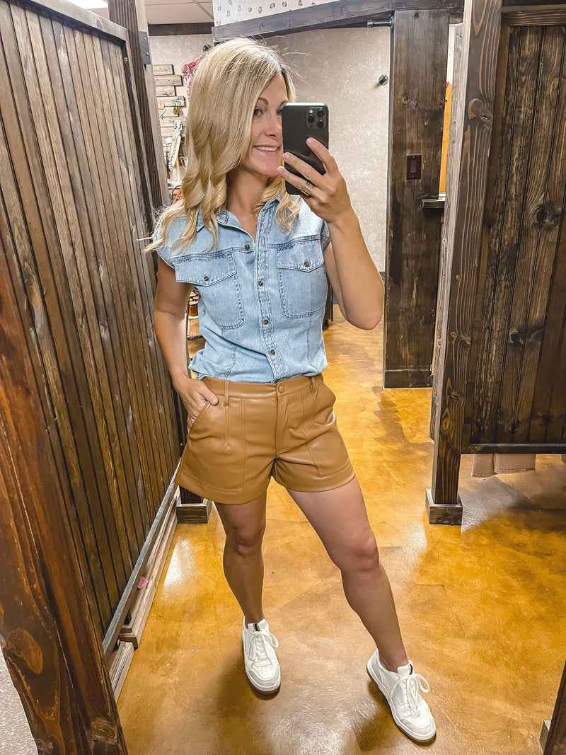 Dear John Megan Dark Tan Shorts