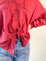 Dear John Maroon Arianna Top