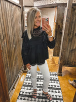 Catrina Black Lace Top
