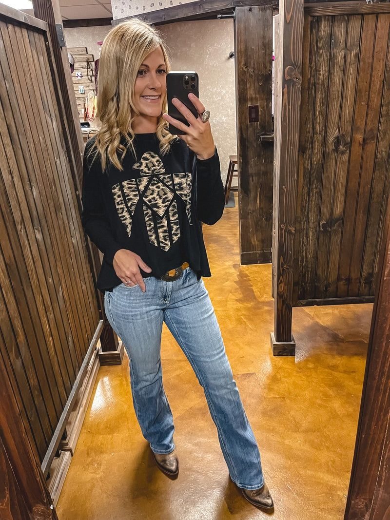 Leopard Thunderbird Crop Top