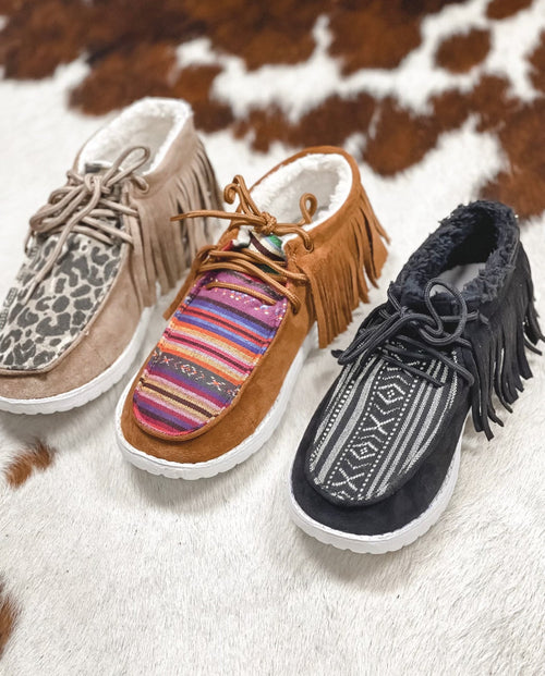 Sunrise Serape Fringe Moc