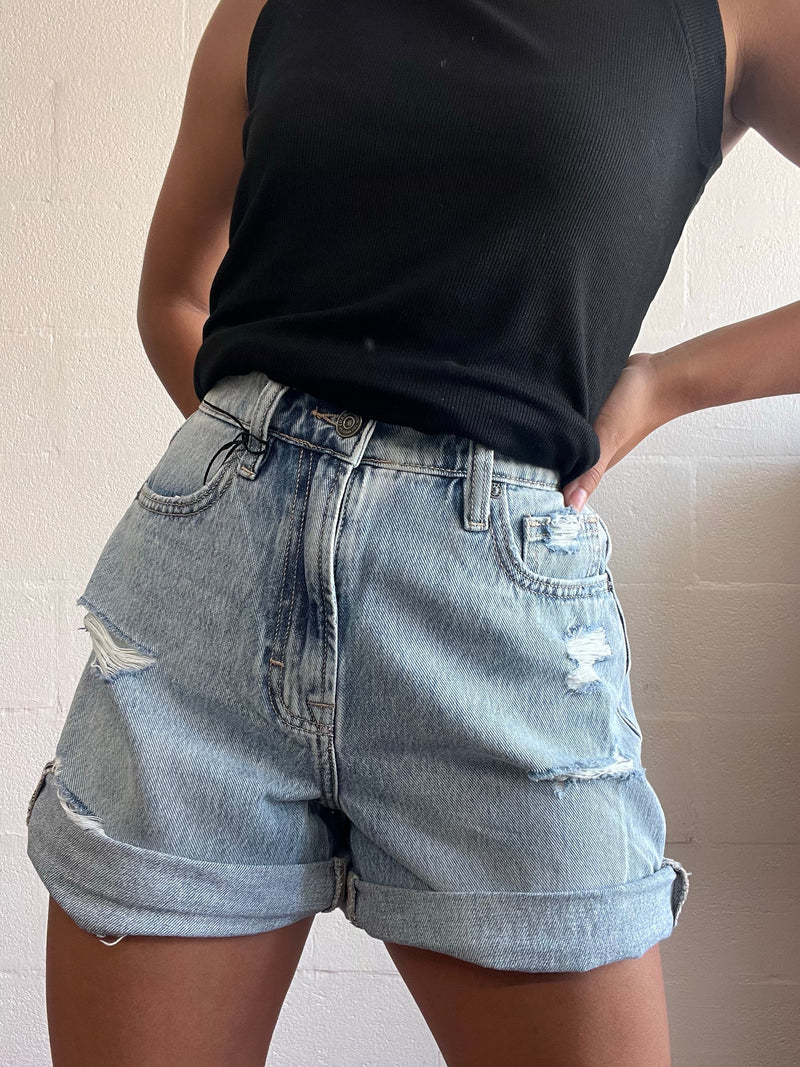 Hidden Rolled Mom Shorts