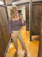 Lucy Paris Jennifer Faux Leather Pants Tan