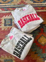 Baseball Puff Letter Sweatshirt