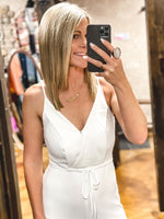 Cami Woven Surplice Jumpsuit.