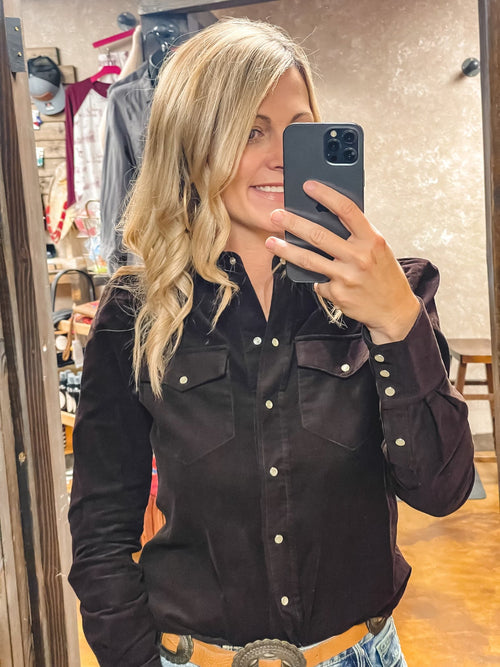Dear John Francesca Dark Sepia Top