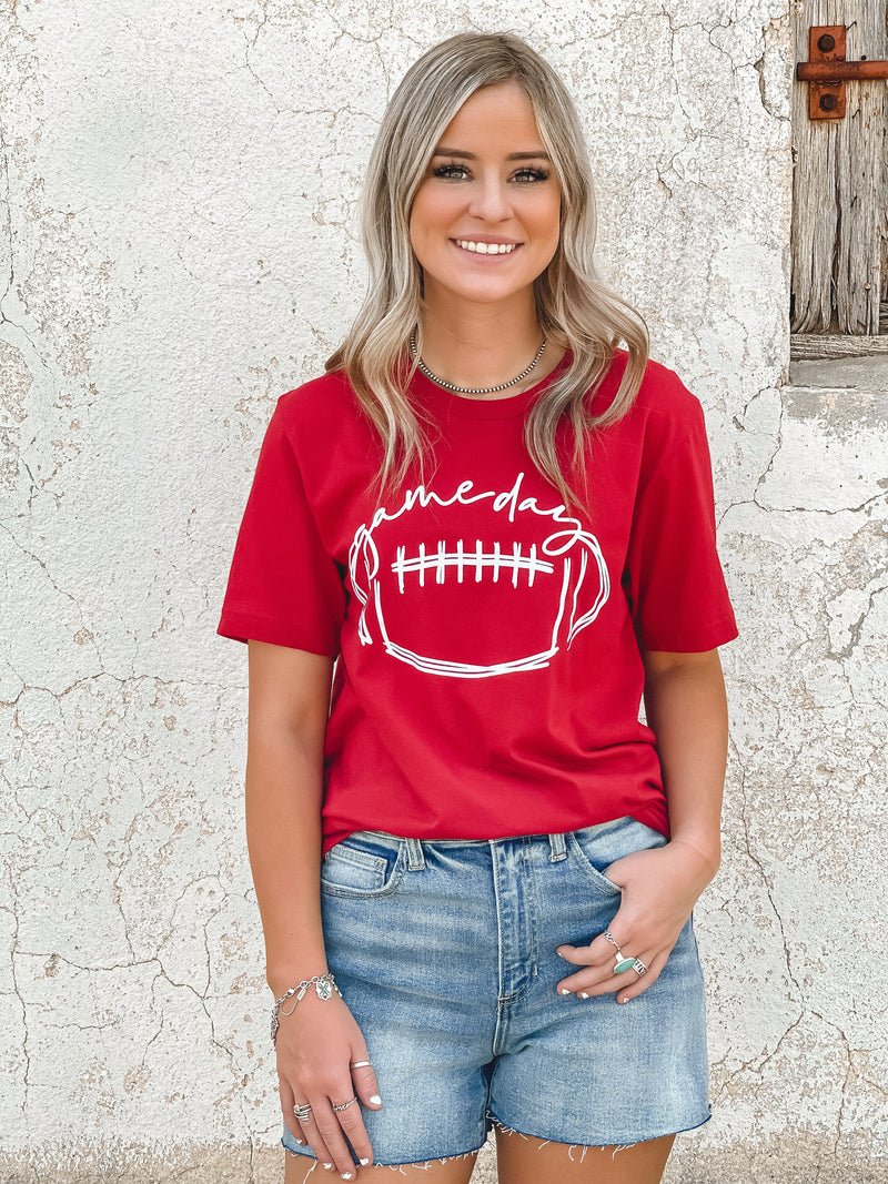 Cursive Game Day Tee