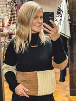 Brooke Color Block Sweater
