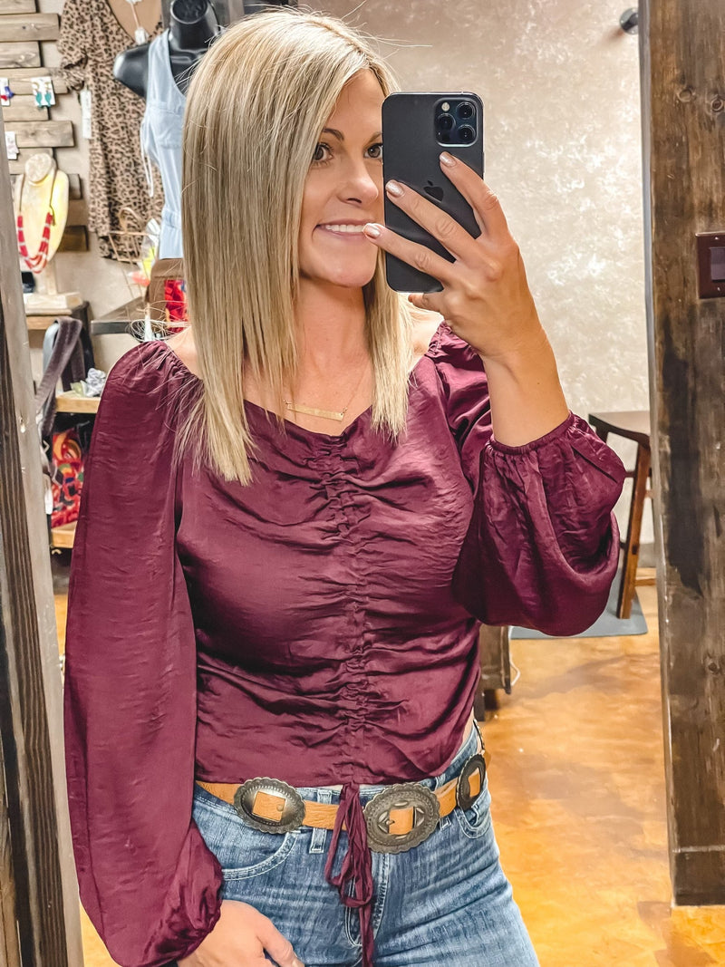 Misty's Gathered Crop Top