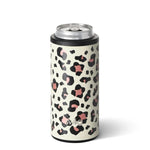 Skinny Can Cooler 12 oz Luxy Leopard