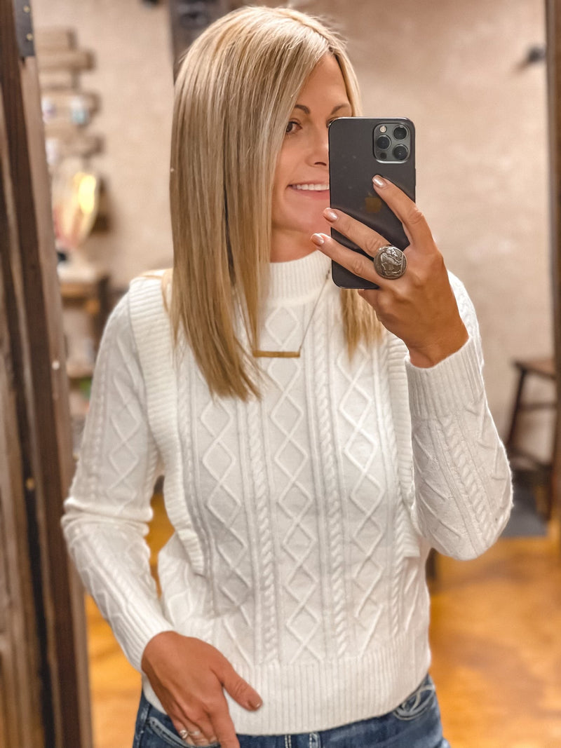 Dylan Cable Knit Sweater