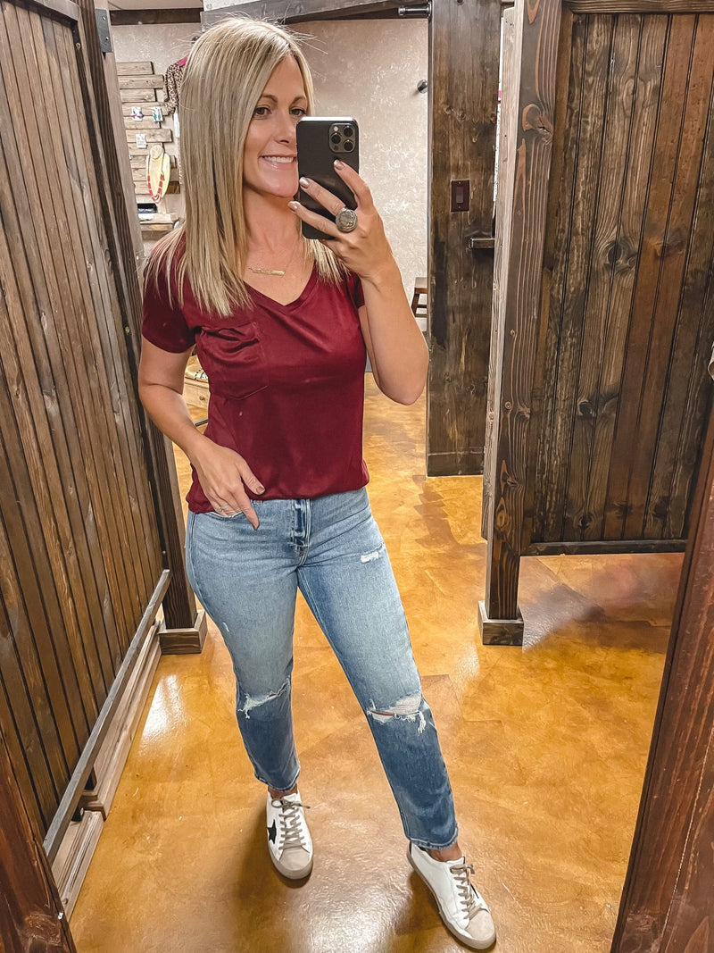 Phoenix Suede Pocket tee