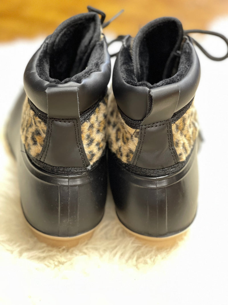 Black Quack Duck Boots.