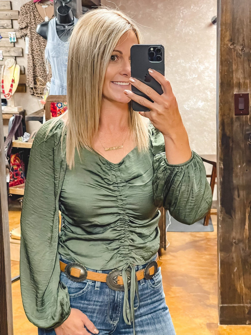 Misty's Gathered Crop Top